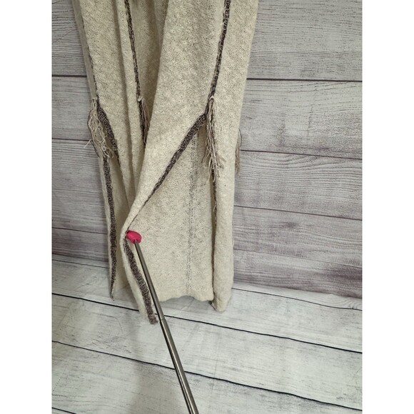 Free People Boho Dress S Ivory Cream Long Sleeve Crochet Maxi Cover Up - Picture 8 of 15